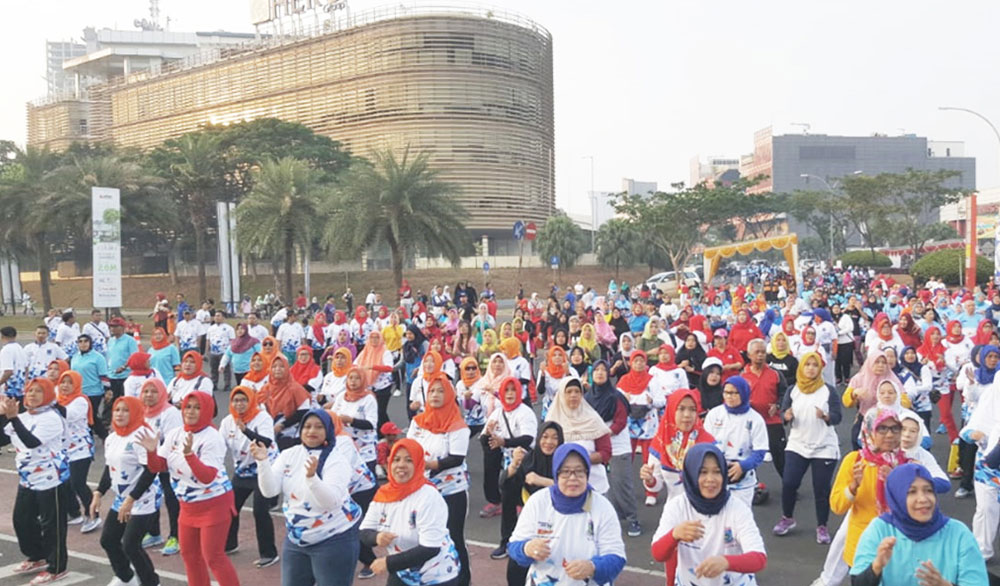 Gambar News @ Gebyar Senam bersama Dispora Tangsel dan Bintaro Jaya